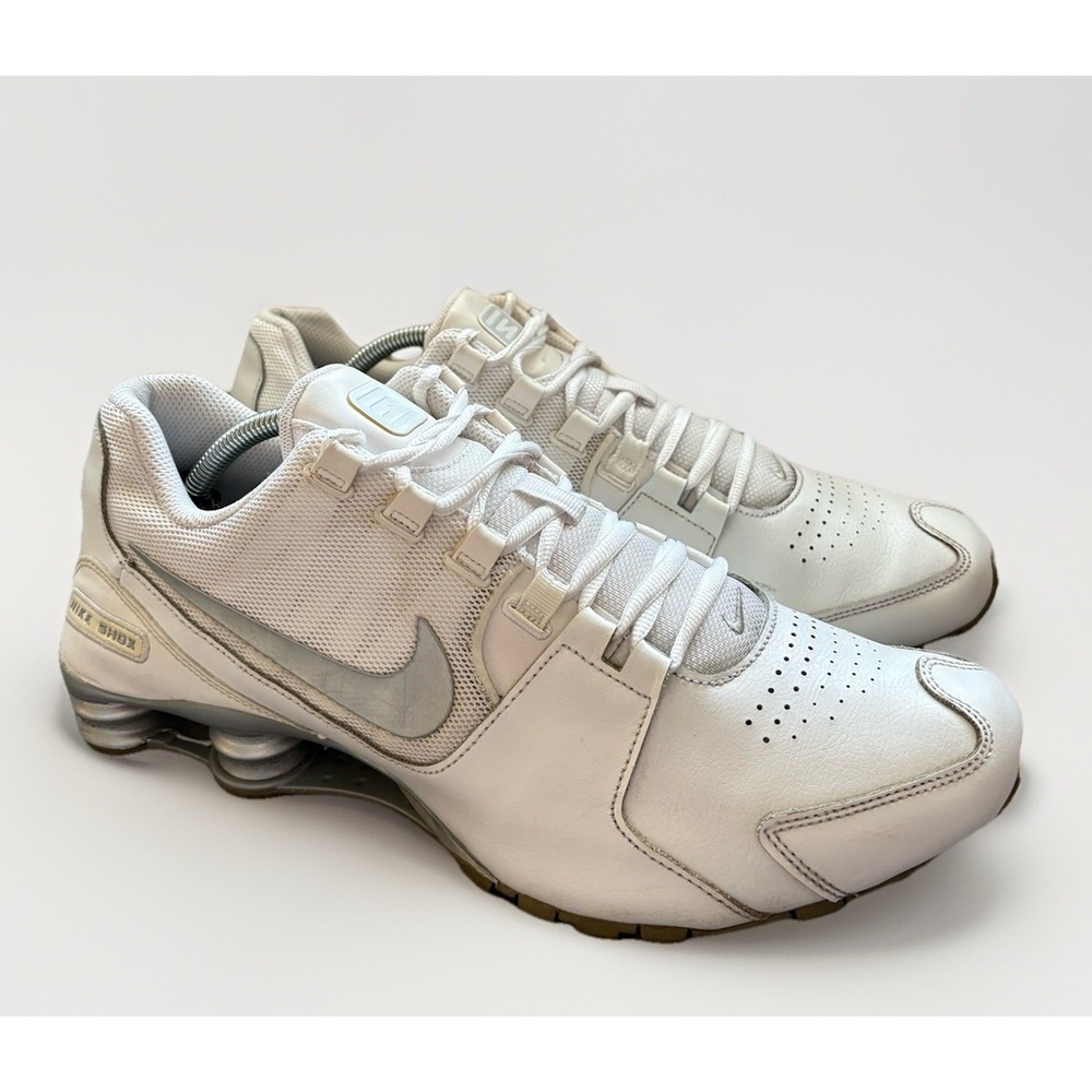 Nike Shox Avenue White Silver 833584-100 Running Shoes Sneakers